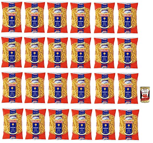 24x Divella Riccioli N°37 Hartweizengrieß Pasta Italienische Nudeln 500g Packung + Italian Gourmet Polpa di Pomodoro 400g Dose 24x Divella Riccioli N°37 Hartweizengrieß Pasta Italienische Nudeln 500g Packung + Italian Gourmet Polpa di Pomodoro 400g Dose von Italian Gourmet E.R.