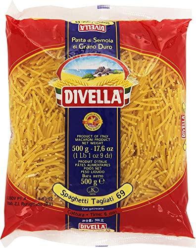 24x Divella Spaghetti Tagliati N. 69 Hartweizengrieß Pasta Italienische Nudeln 500g Packung + Italian Gourmet Polpa di Pomodoro 400g Dose 24x Divella Spaghetti Tagliati N. 69 Hartweizengrieß Pasta Italienische Nudeln 500g Packung + Italian Gourmet Polpa di Pomodoro 400g Dose von Italian Gourmet E.R.