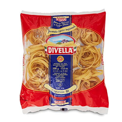 24x Divella Taglaitelle N. 91 Hartweizengrieß Pasta Italienische Nudeln 500g Packung + Italian Gourmet Polpa di Pomodoro 400g Dose 24x Divella Taglaitelle N. 91 Hartweizengrieß Pasta Italienische Nudeln 500g Packung + Italian Gourmet Polpa di Pomodoro 400g Dose von Italian Gourmet E.R.