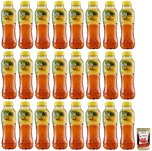 24x FUZE TEA Limone Eistee, Zitrone Schwarzer Tee mit einer Zitronengras Note,Erfrischungsgetränk,Alkoholfrei,Einweg-PET-Flasche 400ml + Italian Gourmet Polpa di Pomodoro 400g Dose 24x FUZE TEA Limone Eistee, Zitrone Schwarzer Tee mit einer Zitronengras Note,Erfrischungsgetränk,Alkoholfrei,Einweg-PET-Flasche 400ml + Italian Gourmet Polpa di Pomodoro 400g Dose von Italian Gourmet E.R.