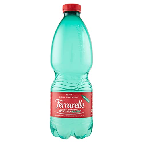 24x Ferrarelle Acqua Minerale Effervescente Naturale Mineralwasser sprudelnd natürliche PET 0,5Lt Italienisches Wasser von Italian Gourmet E.R.