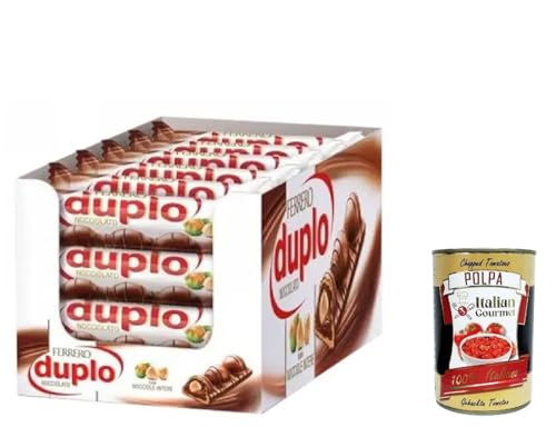 24x Ferrero Duplo Nocciolato Haselnuss Schokoriegel Scholade bar 26g + Italian Gourmet polpa 400g von Italian Gourmet E.R.