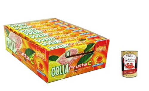24x Golia Frutta C, Fruchtbonbons, zuckerfrei Süßigkeiten , 34g + Italian Gourmet polpa 400g 24x Golia Frutta C, Fruchtbonbons, zuckerfrei Süßigkeiten , 34g + Italian Gourmet polpa 400g von Italian Gourmet E.R.