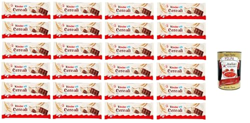 24x Kinder Cereali, Kinder Country Gefüllte Schokolade mit gerösteten Cerealien und Milchcreme Packung mit 6 st. 138g + Italian Gourmet polpa 400g von Italian Gourmet E.R.