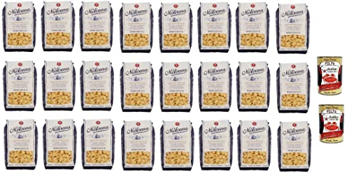 24x La Molisana Abissine Rigate N.25 Pasta Lenta Lavorazione Teigwaren aus Hartweizengrieß Bronze-Zeichnung 500g + 2x Italian Gourmet Polpa von Italian Gourmet E.R.