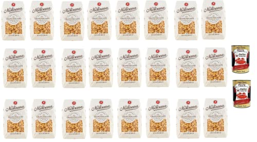 24x La Molisana Ditaloni Rigati N. 42 Pasta Lenta Lavorazione Teigwaren aus Hartweizengrieß Bronze-Zeichnung 500g + 2x Italian Gourmet Polpa von Italian Gourmet E.R.