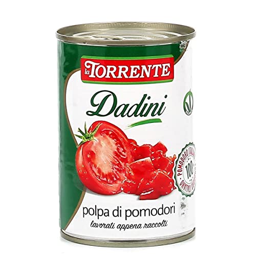 24x La Torrente Polpa di Pomodori Dadini Tomatenmark Tomaten sauce aus Italien dose 400g von Italian Gourmet E.R.