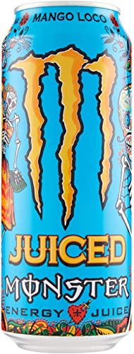 24x Monster Energy Juiced Mango Loco Energiegetränk Mischung aus exotischen Säften 500ml alkoholfreies Getränk Erfrischungsgetränk Sportgetränk von Italian Gourmet E.R.