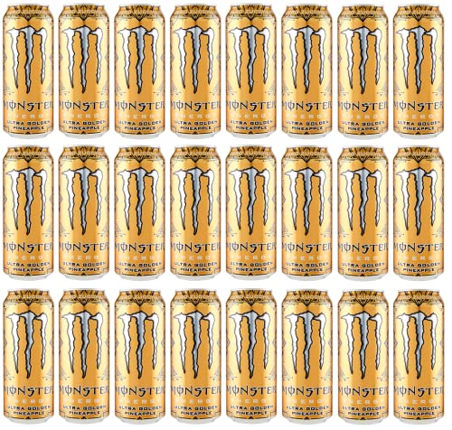24x Monster Energy Zero Ultra Gold Pineapple Energy Drink Null Zucker Energiegetränk mit Ananas-Geschmack 500ml + Italian Gourmet Polpa di Pomodoro 400g Dose 24x Monster Energy Zero Ultra Gold Pineapple Energy Drink Null Zucker Energiegetränk mit Ananas-Geschmack 500ml + Italian Gourmet Polpa di Pomodoro 400g Dose von Italian Gourmet E.R.