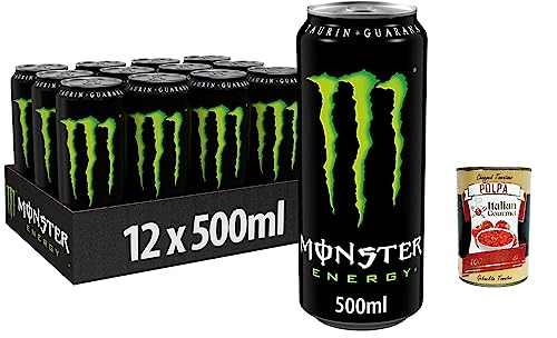 24x Monster Energy - koffeinhaltiger Energy Drink mit klassischem Energy-Geschmack 500ml + Italian Gourmet polpa 400g von Italian Gourmet E.R.