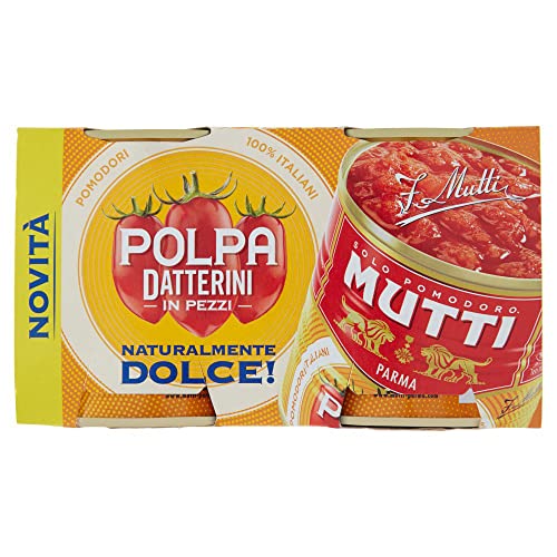 24x Mutti Polpa Datterini natürlich süß Tomaten ( 300gr x 2 ) 100% Italienisch von Italian Gourmet E.R.