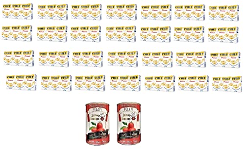 24x Parmalat Panna Chef Classica Sahne Kochcreme creme fur Koch 3x125ml + Italian Gourmet 100% italienische geschälte Tomaten dosen 2x 400g von Italian Gourmet E.R.