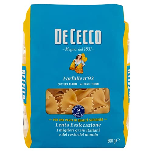 24x Pasta De Cecco 100% Italienisch Farfalle n. 93 Nudeln 500g + Italian Gourmet Polpa 400g von Italian Gourmet E.R.