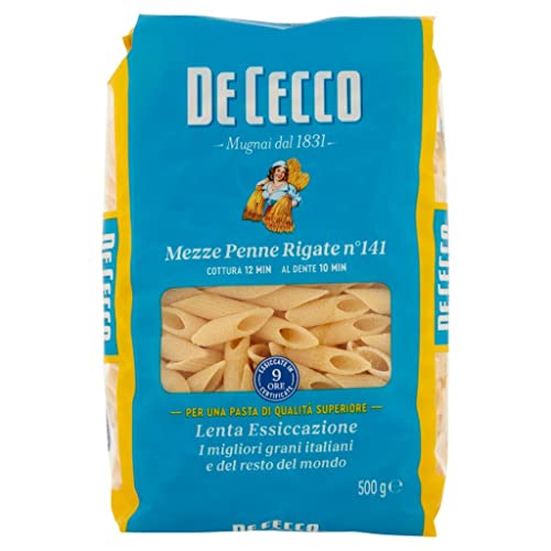 24x Pasta De Cecco 100% Italienisch Mezza Penne rigate N°141 Nudeln 500g + Italian Gourmet Polpa 400g von Italian Gourmet E.R.