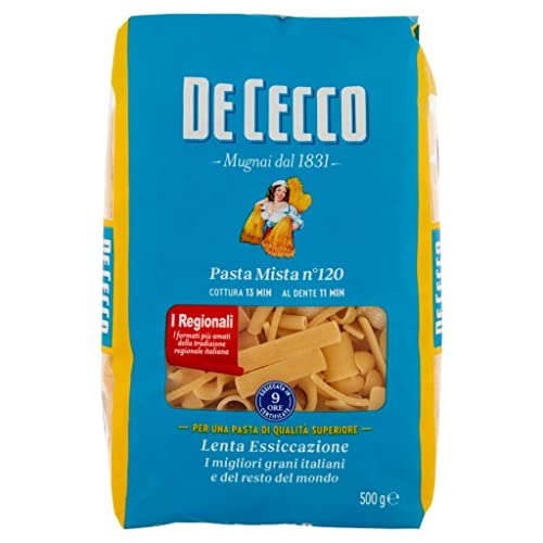 24x Pasta De Cecco 100% Italienisch Pasta Mista N°120 Nudeln 500g + Italian Gourmet Polpa 400g von Italian Gourmet E.R.