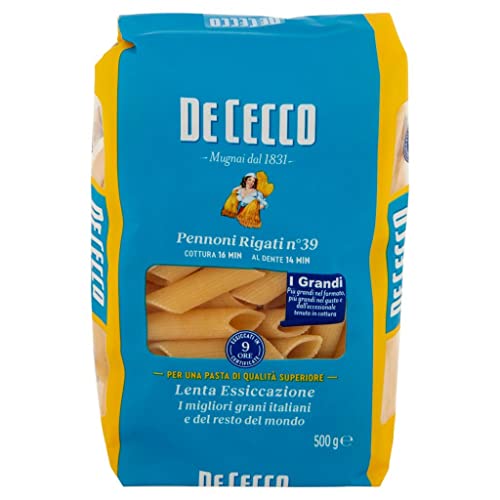 24x Pasta De Cecco 100% Italienisch Pennoni Rigati N°39 Nudeln 500g + Italian Gourmet Polpa 400g von Italian Gourmet E.R.