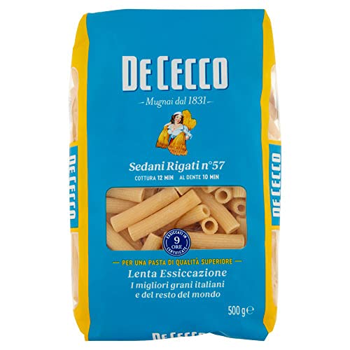 24x Pasta De Cecco 100% Italienisch Sedani Rigati N°57 Nudeln 500g + Italian Gourmet Polpa 400g von Italian Gourmet E.R.