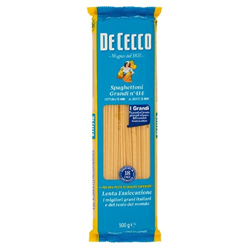 24x Pasta De Cecco 100% Italienisch Spaghettoni Grandi N°414 Nudeln 500g + Italian Gourmet Polpa 400g von Italian Gourmet E.R.