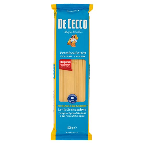 24x Pasta De Cecco 100% Italienisch Vermicelli N°170 Nudeln 500g + Italian Gourmet Polpa 400g von Italian Gourmet E.R.