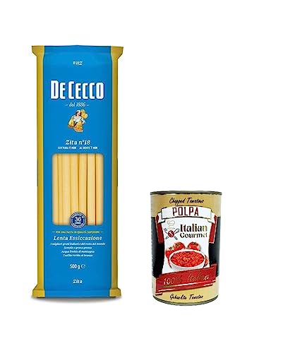 24x Pasta De Cecco 100% Italienisch Zita N°18 Nudeln 500g + Italian Gourmet Polpa 400g von Italian Gourmet E.R.