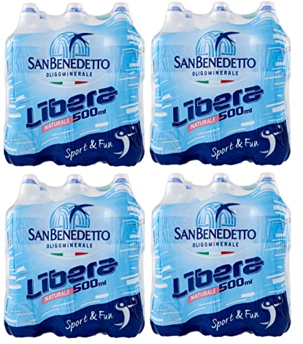 24x San Benedetto Acqua Naturale Libera Oligomineralisches Natürliches Wasser PET-Einwegflasche 500ml + Italian Gourmet Polpa di Pomodoro 400g Dose von Italian Gourmet E.R.