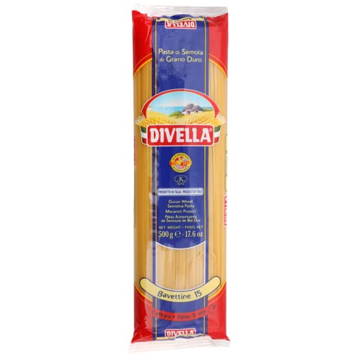 36x Divella Bavettine n°15 Hartweizengrieß Pasta Italienische Nudeln 500g Packung + Italian Gourmet Polpa di Pomodoro 400g Dose von Italian Gourmet E.R.