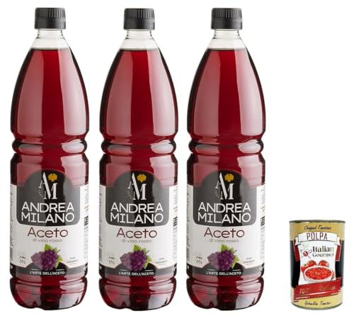3x ANDREA MILANO Rotweinessig 1lt+ Italian Gourmet polpa 400g 3x ANDREA MILANO Rotweinessig 1lt+ Italian Gourmet polpa 400g von Italian Gourmet E.R.
