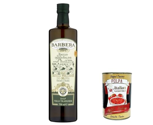 3x Barbera Baglio delle saline, D.O.P. valli trapanesi, Natives Olivenöl extra 750ml + Italian Gourmet polpa 400g 3x Barbera Baglio delle saline, D.O.P. valli trapanesi, Natives Olivenöl extra 750ml + Italian Gourmet polpa 400g von Italian Gourmet E.R.