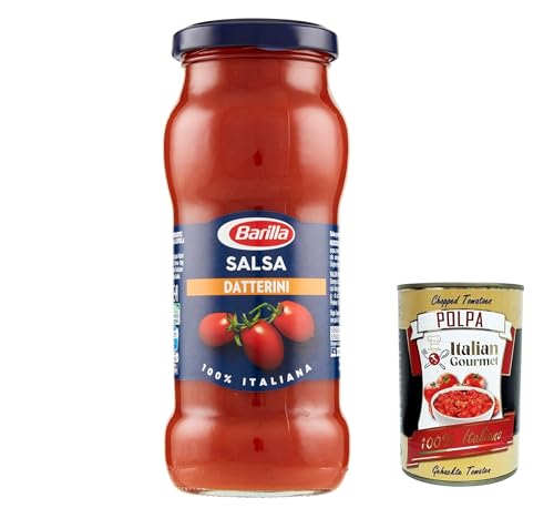 3x Barilla Salsa Datterino 100% italienisch Datterino Sauce 300g + Italian Gourmet polpa 400g von Italian Gourmet E.R.