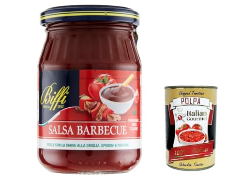 3x Biffi salsa Barbecue, BBQ sauce, Eine leicht würzige Sauce mit einem geräucherten Geschmack, 100% italienische Tomate 210g + Italian Gourmet polpa 400g 3x Biffi salsa Barbecue, BBQ sauce, Eine leicht würzige Sauce mit einem geräucherten Geschmack, 100% italienische Tomate 210g + Italian Gourmet polpa 400g von Italian Gourmet E.R.