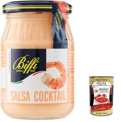 3x Biffi salsa cocktail, würzen soße Salad sauce glas 180g + Italian gourmet polpa 400g von Italian Gourmet E.R.