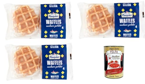 3x Brioche Pasquier Waffeln Perlzucker 4 x 45 g+ Italian Gourmet Polpa 400g von Italian Gourmet E.R.