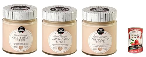 3x CASCINA SAN CASSIANO Käse- und Pfeffercreme 150gr + Italian Gourmet pelati 400gr von Italian Gourmet E.R.