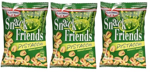 3x Cameo Snack Friends Pistazien, 120g Packung+ Italian Gourmet polpa 400g von Italian Gourmet E.R.