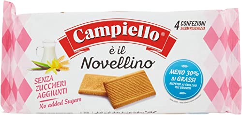 3x Campiello Novellino ohne Zuckerzusatz Kekse 350g Kuchen Butterkeks von Italian Gourmet E.R.