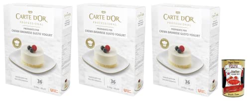3x Carte d’Or Professional Preparato per Bavarese allo Yogurt,Pulvermischung für Joghurt-Bayerische-Creme,450g + Italian Gourmet Polpa di Pomodoro 400g Dose 3x Carte d’Or Professional Preparato per Bavarese allo Yogurt,Pulvermischung für Joghurt-Bayerische-Creme,450g + Italian Gourmet Polpa di Pomodoro 400g Dose von Italian Gourmet E.R.