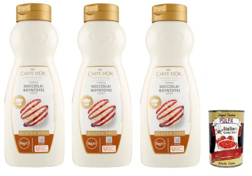 3x Carte d’Or Topping Nocciola,Süße Sauce mit Haselnussgeschmack zur Dekoration von Kuchen und Eiscreme 1Kg + Italian Gourmet Polpa di Pomodoro 400g Dose 3x Carte d’Or Topping Nocciola,Süße Sauce mit Haselnussgeschmack zur Dekoration von Kuchen und Eiscreme 1Kg + Italian Gourmet Polpa di Pomodoro 400g Dose von Italian Gourmet E.R.