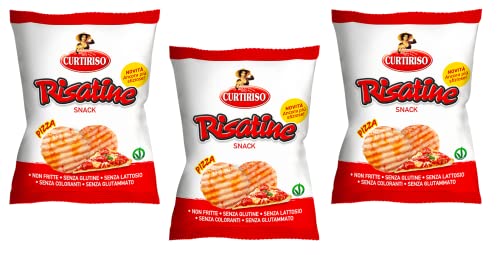 3x Curtiriso Risatine Pizza Salziger Snack Reis- und Mais Snacks mit Pizzageschmack 30g 3x Curtiriso Risatine Pizza Salziger Snack Reis- und Mais Snacks mit Pizzageschmack 30g von Italian Gourmet E.R.