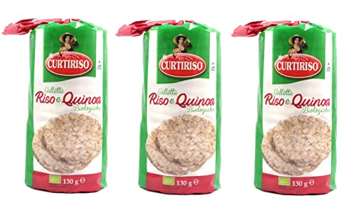 3x Curtiriso Riso e Quinoa Knusprige Bio-Reiskuchen 130g Reis und Quinoa Reiswaffeln 3x Curtiriso Riso e Quinoa Knusprige Bio-Reiskuchen 130g Reis und Quinoa Reiswaffeln von Italian Gourmet E.R.