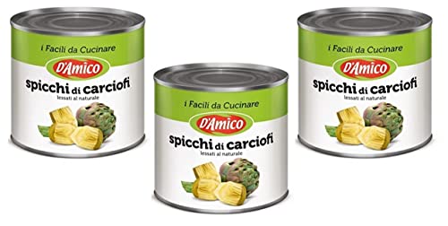 3x D'Amico Carciofi a Spicchi Artischocken in Keilen 2500g Dose von Italian Gourmet E.R.