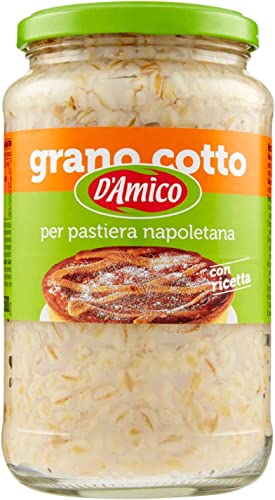 3x D'Amico Grano cotto per Pastiera Napoletana 580g gekochte Weizenkörner Italien von Italian Gourmet E.R.