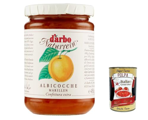 3x Darbo Marmelade Confettura Naturrein Albicocche, Aprikosenkonfitüre,450g Glas + Italian Gourmet polpa 400g 3x Darbo Marmelade Confettura Naturrein Albicocche, Aprikosenkonfitüre,450g Glas + Italian Gourmet polpa 400g von Italian Gourmet E.R.