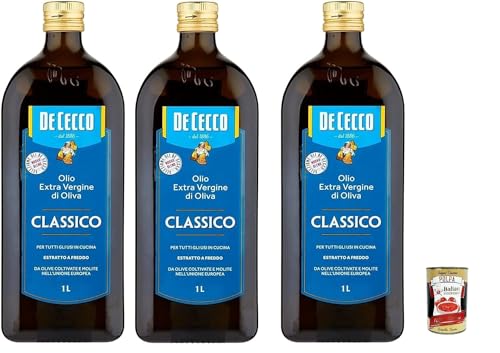 3x De Cecco Classico Natives Olivenöl Extra Olio Extra Vergine 1 Lt nativ + 1x Italian Gourmet Polpa 3x De Cecco Classico Natives Olivenöl Extra Olio Extra Vergine 1 Lt nativ + 1x Italian Gourmet Polpa von Italian Gourmet E.R.