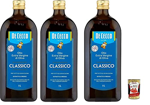 3x De Cecco Classico Natives Olivenöl Extra Olio Extra Vergine 1 Lt nativ + 1x Italian Gourmet Polpa 3x De Cecco Classico Natives Olivenöl Extra Olio Extra Vergine 1 Lt nativ + 1x Italian Gourmet Polpa von Italian Gourmet E.R.