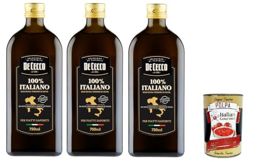 3x De cecco 100 % ITALIENISCHES EVO-ÖL 750ml + Italian Gourmet polpa 400g 3x De cecco 100 % ITALIENISCHES EVO-ÖL 750ml + Italian Gourmet polpa 400g von Italian Gourmet E.R.