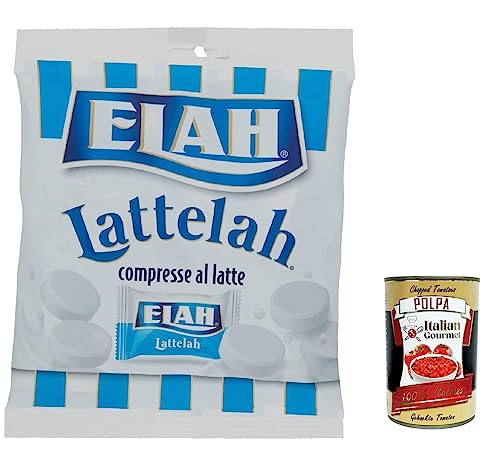 3x Elah Lattelah Milchbonbons gefüllt mit Milch und Magerjoghurt 100g + Italian Gourmet polpa 400g 3x Elah Lattelah Milchbonbons gefüllt mit Milch und Magerjoghurt 100g + Italian Gourmet polpa 400g von Italian Gourmet E.R.