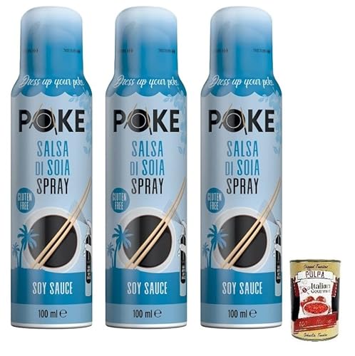 3x Fratelli Mantova Salsa di Soia Spray,Sojasauce für Poke,Glutenfrei 100ml + Italian Gourmet Polpa di Pomodoro 400g Dose 3x Fratelli Mantova Salsa di Soia Spray,Sojasauce für Poke,Glutenfrei 100ml + Italian Gourmet Polpa di Pomodoro 400g Dose von Italian Gourmet E.R.