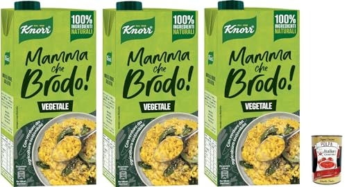 3x Knor Mamma che Brodo! Vegetale Gemüse 1Lt +Italian gourmet polpa 400g von Italian Gourmet E.R.