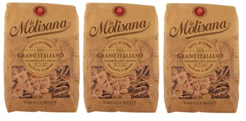3x La Molisana Pasta Integrale Farfalle Rigate n°66 Vollkornnudeln Vollkornpasta,100% italienischer Weizen,Bronzepaste 500g Packung + Italian Gourmet Polpa di Pomodoro 400g Dose 3x La Molisana Pasta Integrale Farfalle Rigate n°66 Vollkornnudeln Vollkornpasta,100% italienischer Weizen,Bronzepaste 500g Packung + Italian Gourmet Polpa di Pomodoro 400g Dose von Italian Gourmet E.R.