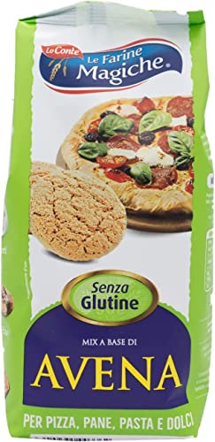 3x Lo conte Le Farine Magiche Farina di Avena Integrale Senza Glutine Glutenfreies Hafervollkornmehl, ideal für alle Zubereitungen, 300g Packung von Italian Gourmet E.R.